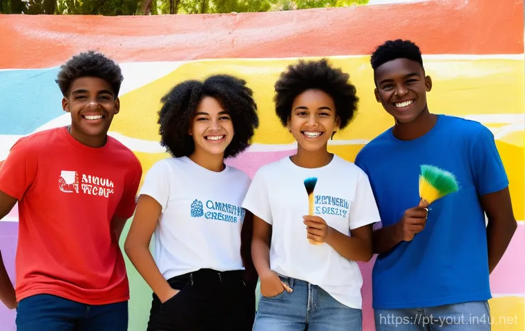 청소년지도사와 청소년 프로그램 개발 - **Theme: Personal Growth and Mentorship**
A diverse group of cheerful teenagers and young adults... 청소년지도사와 청소년 프로그램 개발 - **Theme: Personal Growth and Mentorship**
A diverse group of cheerful teenagers and young adults...