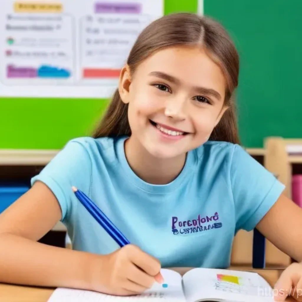 청소년지도사와 청소년의 학습 장애 극복 사례 - **Prompt:** A 14-year-old girl with light brown hair, wearing a modest, casual outfit consisting of ...