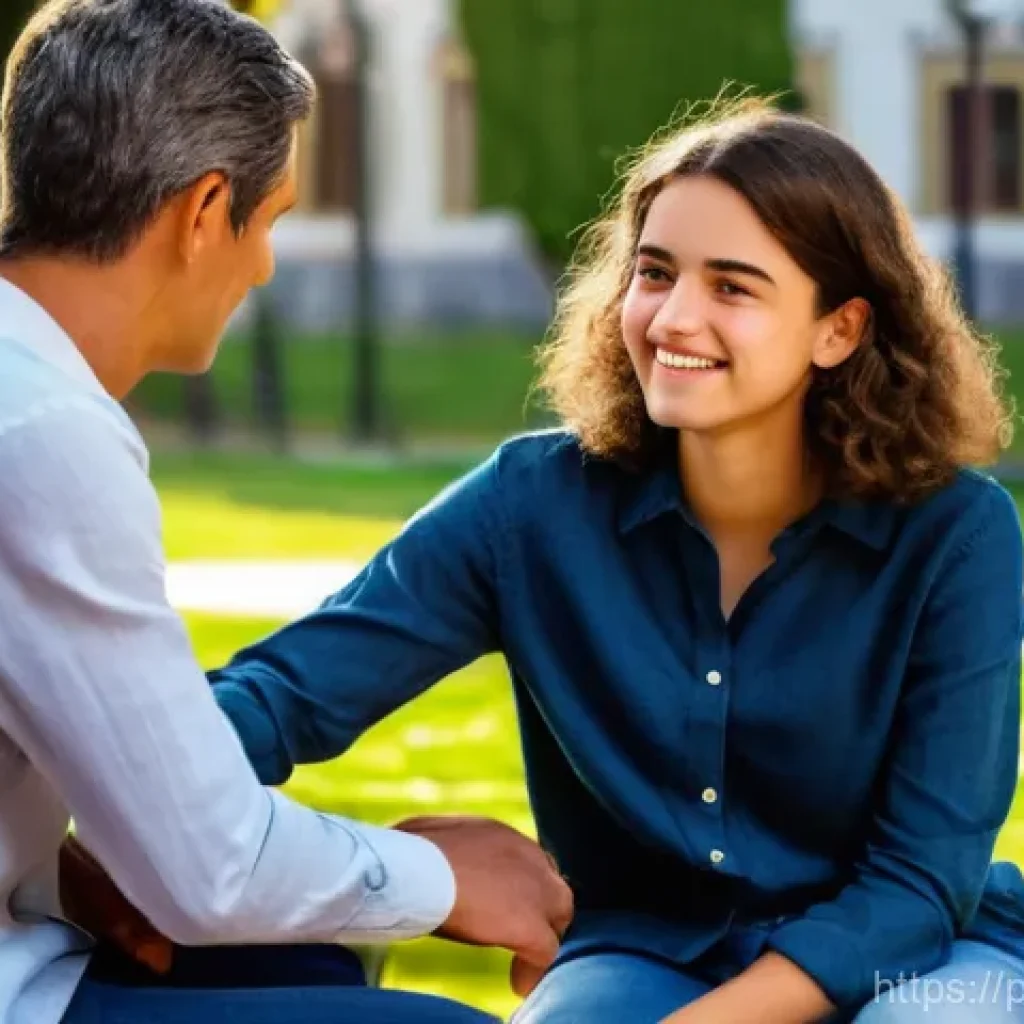 청소년지도사와 청소년의 소통 능력 개발 - **Prompt 1: Authentic Mentorship in a Portuguese Setting**
A heartwarming, realistic photo of a ...