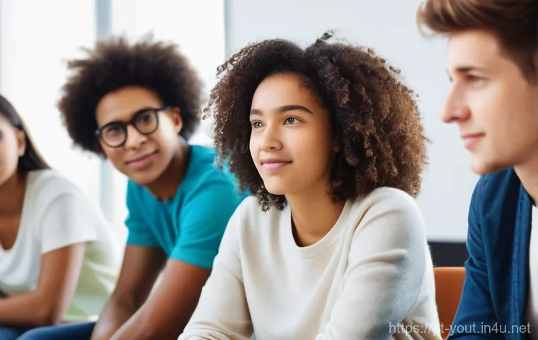 청소년지도사로서의 자기계발 방법 - **Prompt 1: Empathetic Leadership and Emotional Intelligence**
A full-shot image of a diverse gr...