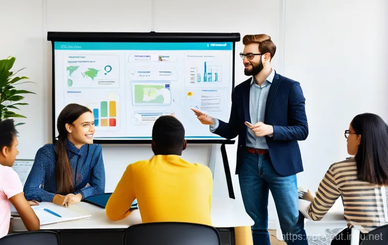 청소년지도사로서의 자기계발 방법 - **Prompt 1: Empathetic Leadership and Emotional Intelligence**
    A full-shot image of a diverse gr...