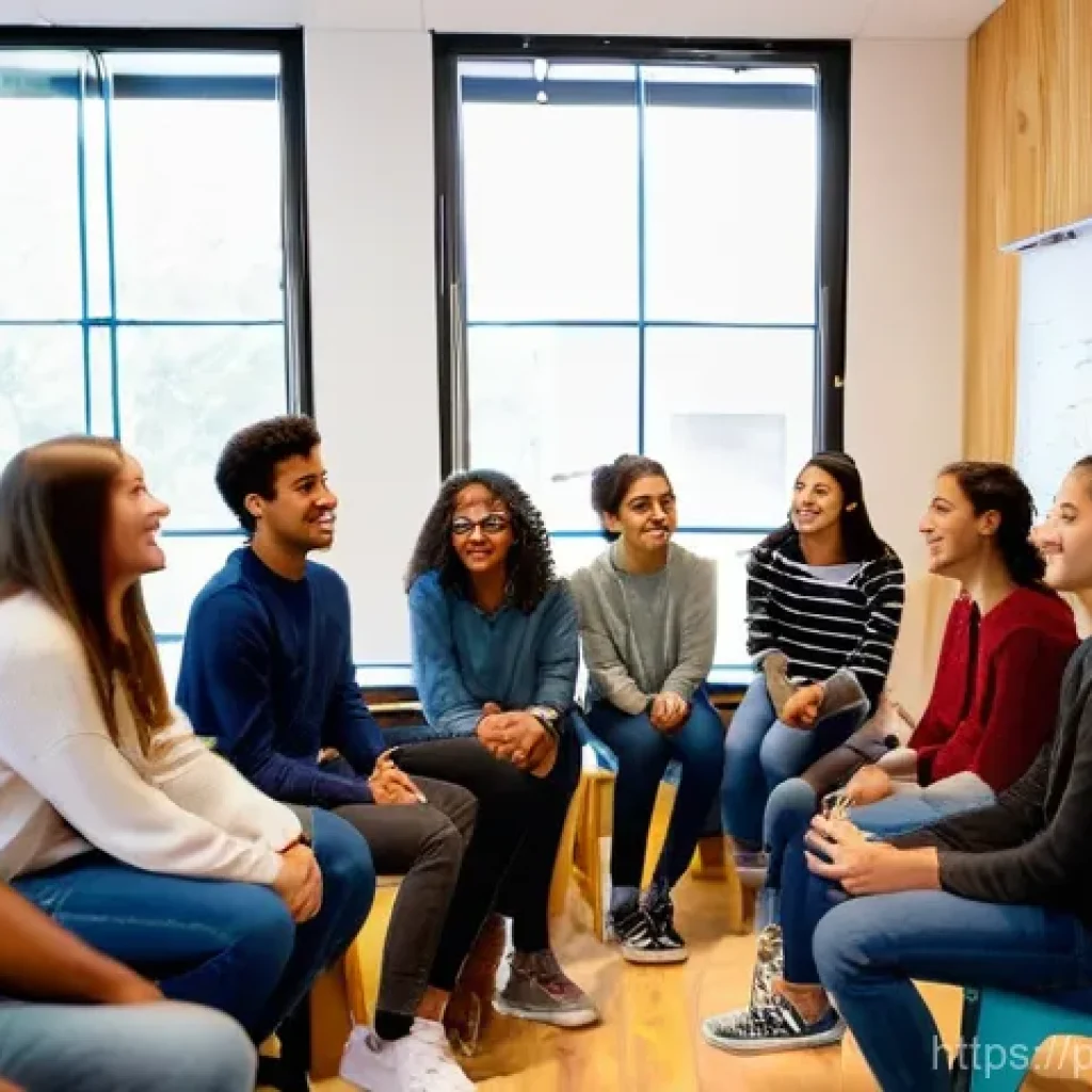 청소년지도사와 청소년 문제 해결 프로젝트 사례 - **Prompt: The Empowering Mentorship Session**
A vibrant and inspiring scene depicting a diverse ...