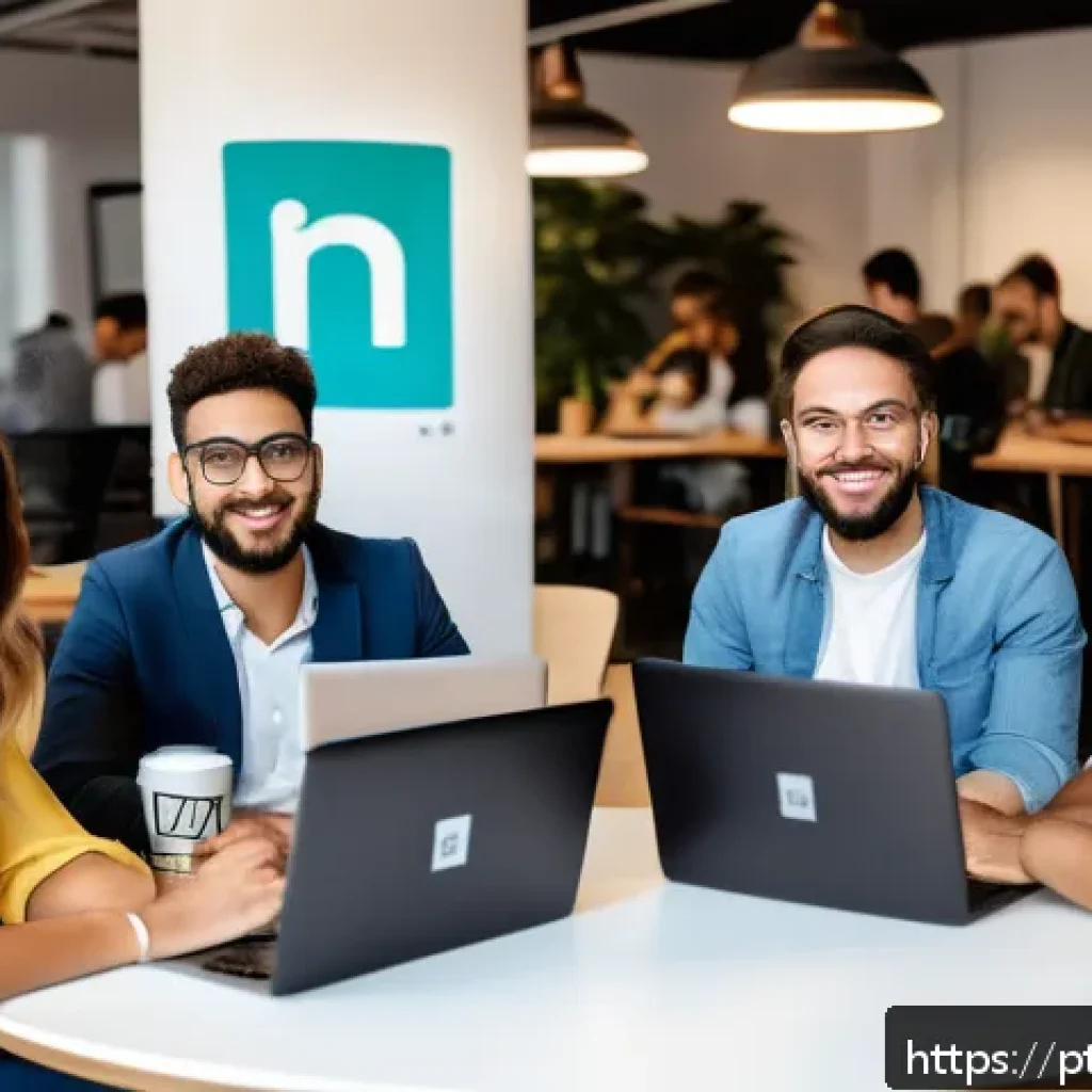 청소년지도사 커뮤니티 추천 - A diverse group of young Brazilian professionals in a modern coworking space, actively engaged in a ...